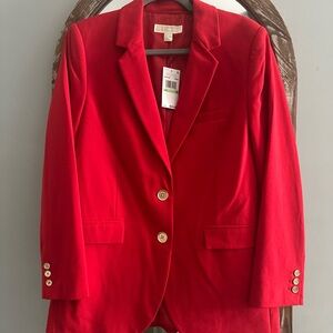 Michael Kors Vibrant Red Blazer
